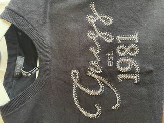 Maglioncino Guess maniche corte con strass