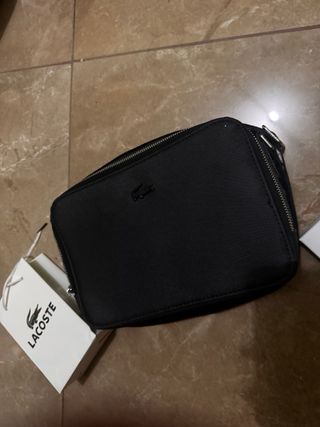 Tracolla Lacoste nera nuova