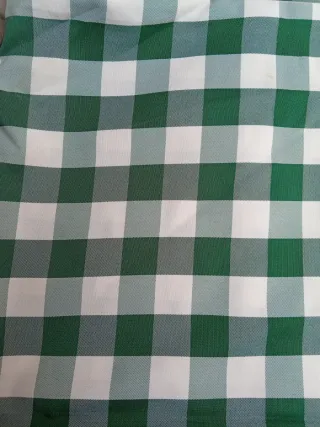 Tovaglia a quadri verde e bianco