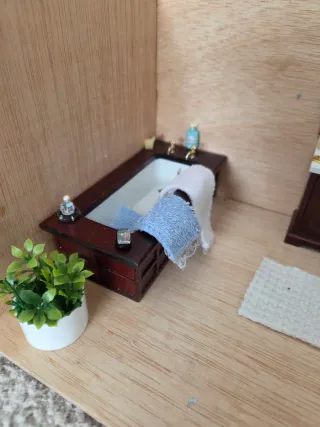 Muebles Casa Muñecas Baño Miniatura