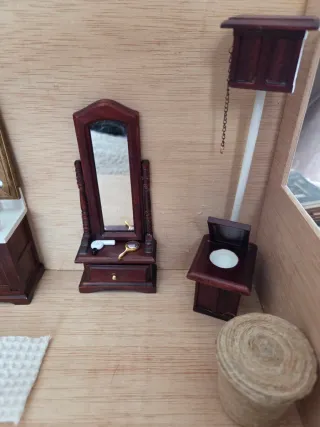 Muebles Casa Muñecas Baño Miniatura