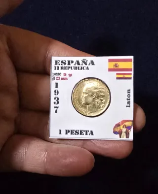 1 Peseta España II República 1937