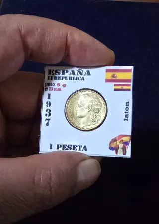 1 Peseta España II República 1937