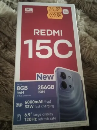 Redmi 15C Nuevo 8GB RAM 256GB con tres años garant