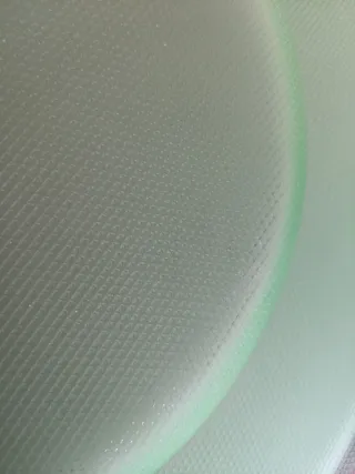 2 Piatti Vetro Verde 33cm Vintage Anni '90