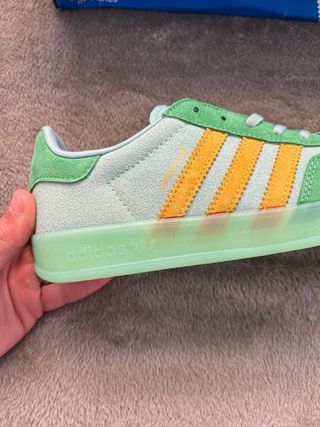 Adidas Gazelle Indoor Talla 38 Verde/Amarillo