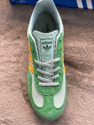 Adidas Gazelle Indoor Talla 38 Verde/Amarillo