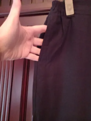 Pantalón ancho negro