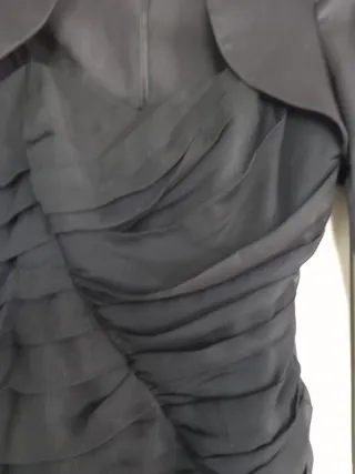 Vestito elegante nero con bolerino