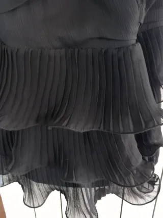 Vestito elegante nero con bolerino