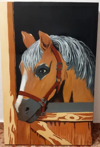 Cuadro caballo acrílico