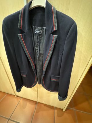 Chaqueta blazer azul marino italiana