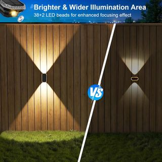 Aplique LED solar de pared (pack de 4un)