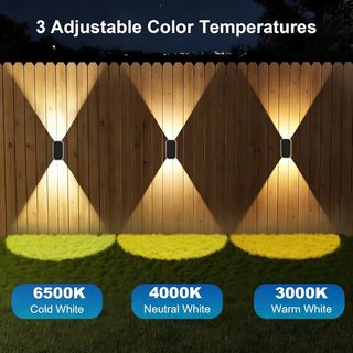 Aplique LED solar de pared (pack de 4un)