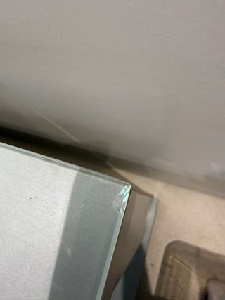 Mesa mueble TV cristal con ruedas
