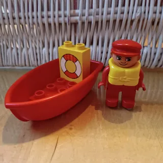 Figura y barca Lego Duplo Original