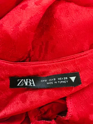 Vestido Zara Rojo Halter