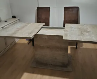 Mesa comedor extensible madera