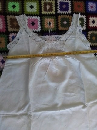 Camisón-1 lino antiguo encaje Camariñas
