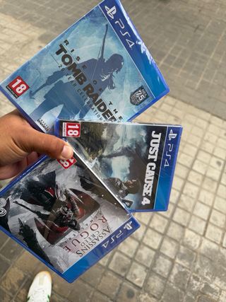 3 Juegos PS4: Rise of Tomb Raider, Just Cause 4, A