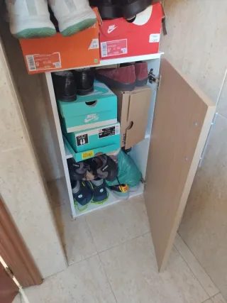 Zapatero Armario Madera y Metal