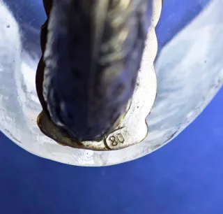 Coppia Saliere Argento 800 e Cristallo