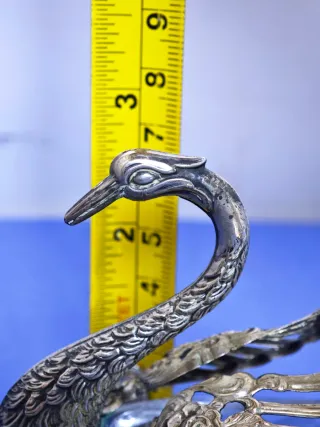 Coppia Saliere Argento 800 e Cristallo