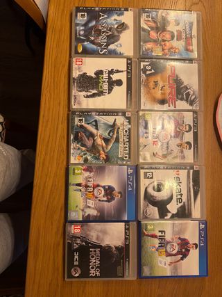 Lote de 10 Videojuegos PS3 y PS4