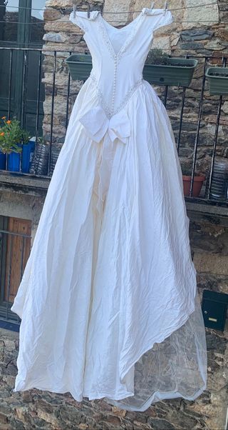 Vestido de Novia Seda Blanco