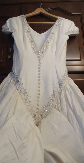 Vestido de Novia Seda Blanco