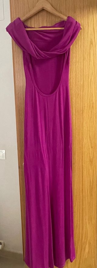 Vestido fucsia Closet palabra de honor
