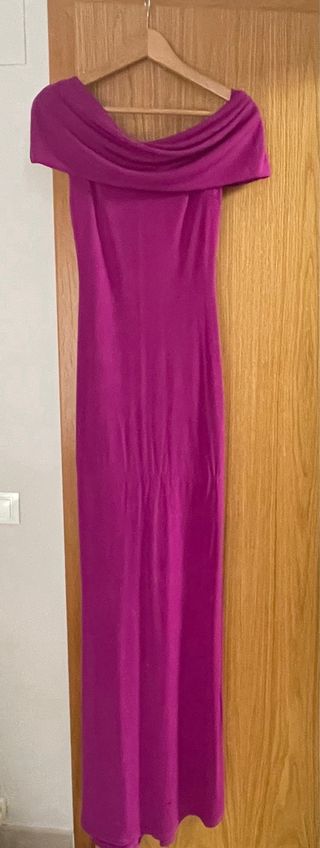 Vestido fucsia Closet palabra de honor