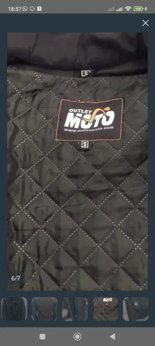 Chaqueta de moto negra