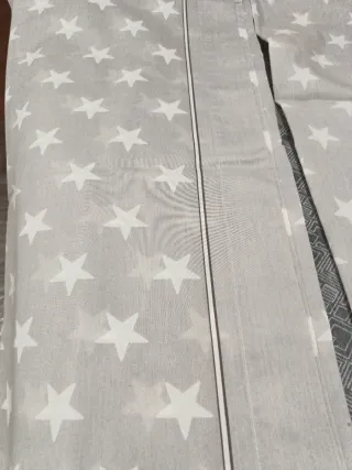 Juego Sábanas Cama 80x190 Estrellas Beige