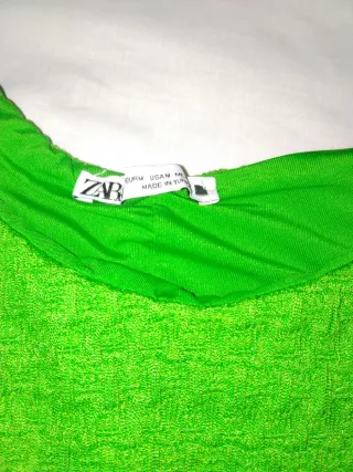 Conjunto Zara Verde Talla M