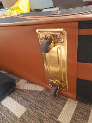 Valigia grande Roncato nera e marrone