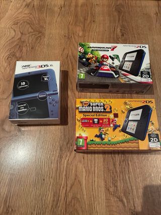 Cajas expositoras Nintendo 2ds y 3ds