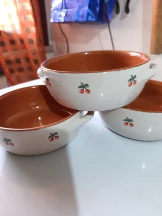 Set 3 Cocotte Terracotta Ciliegie