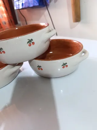 Set 3 Cocotte Terracotta Ciliegie