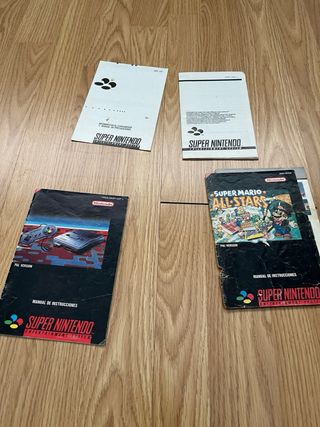 Manuales Super Nintendo y Game Boy