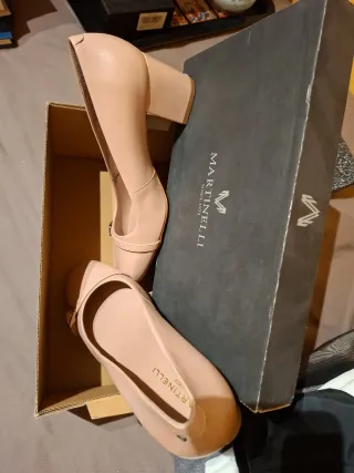 Zapatos Martinelli Beige/Rosa Talla 40