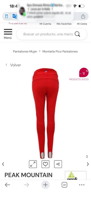 Pantalón de esquí Peak Mountain mujer