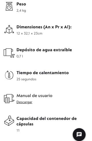 Cafetera Nespresso Inissia Nueva