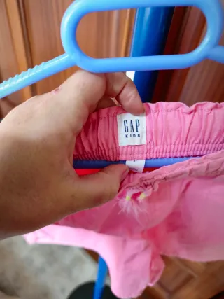 Pantalón corto rosa niña