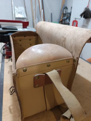 Bolso de cuero marrón HANSA