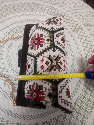 Bolso de mano vintage bordado