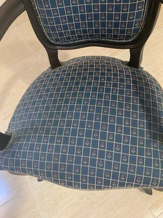 Silla Isabelina Negra y Azul