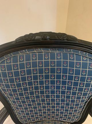Silla Isabelina Negra y Azul