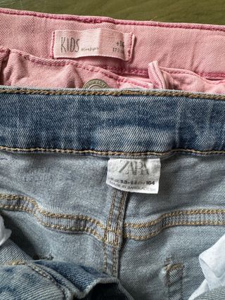 Pack vaqueros niña Zara y otros T-13/14