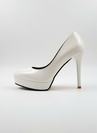 Nuevos Tacones plataforma blancos elegantes